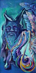 Painting by Wanda Riske