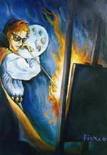 Painting by Wanda Riske