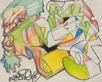 Painting by Wanda Riske