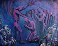 Painting by Wanda Riske